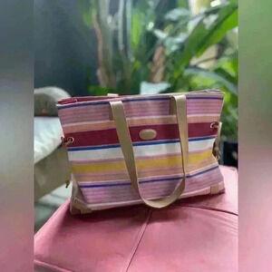 Women’s Multicolor Striped Beach Bag‎